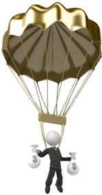 dessin parachute money